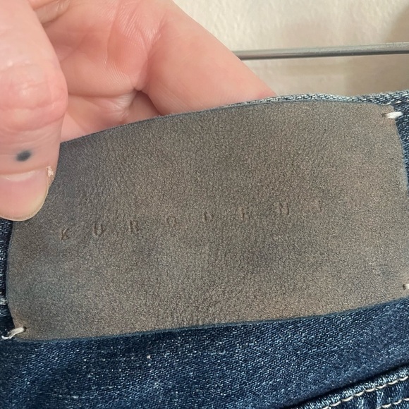 KURO DENIM Japanese Ultra High Waist Wide Leg 100% Jeans - Picture 6 of 10